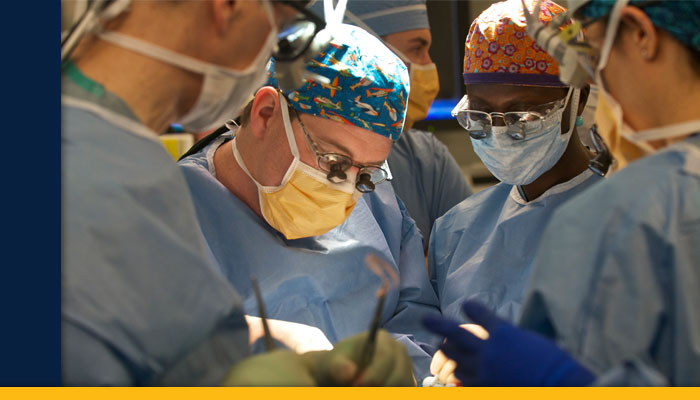 surgeons during a procedure