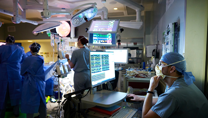 surgical team in the operating room