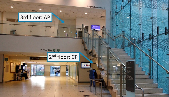 AP and CP section entrances