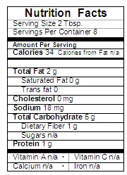 cranberry crunch salad label
