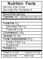 greek couscous salad nutrition label