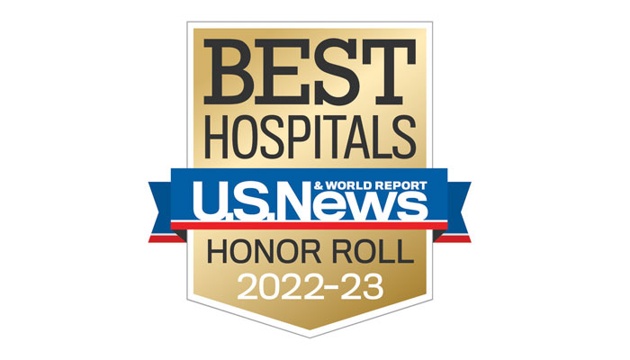 U.S. News Honor Roll badge 2022-2023