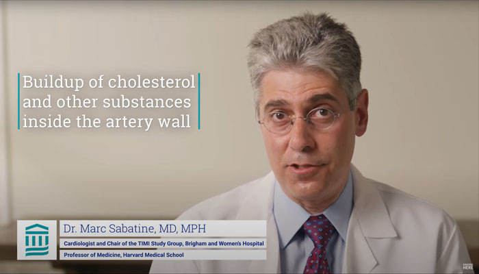 Screenshot from video of Dr. Marc Sabatine